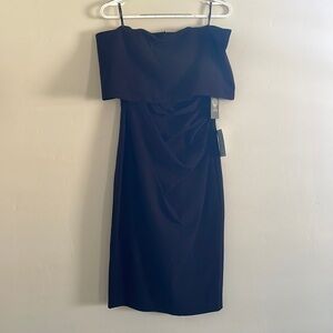 Vince camuto short black dress off the shoulder 6